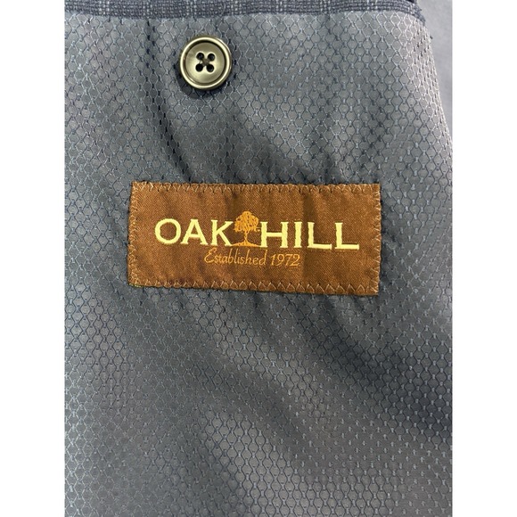 Oak Hill 2XLT 50L 52L navy blue check blazer jacket sport suit coat all season - Picture 4 of 11